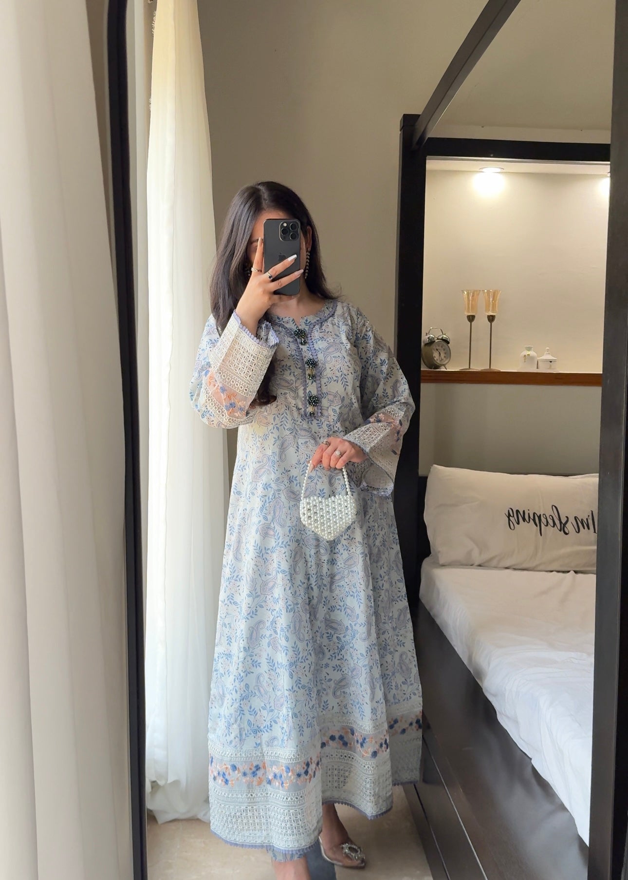 Lawn Blue Bloom Maxi