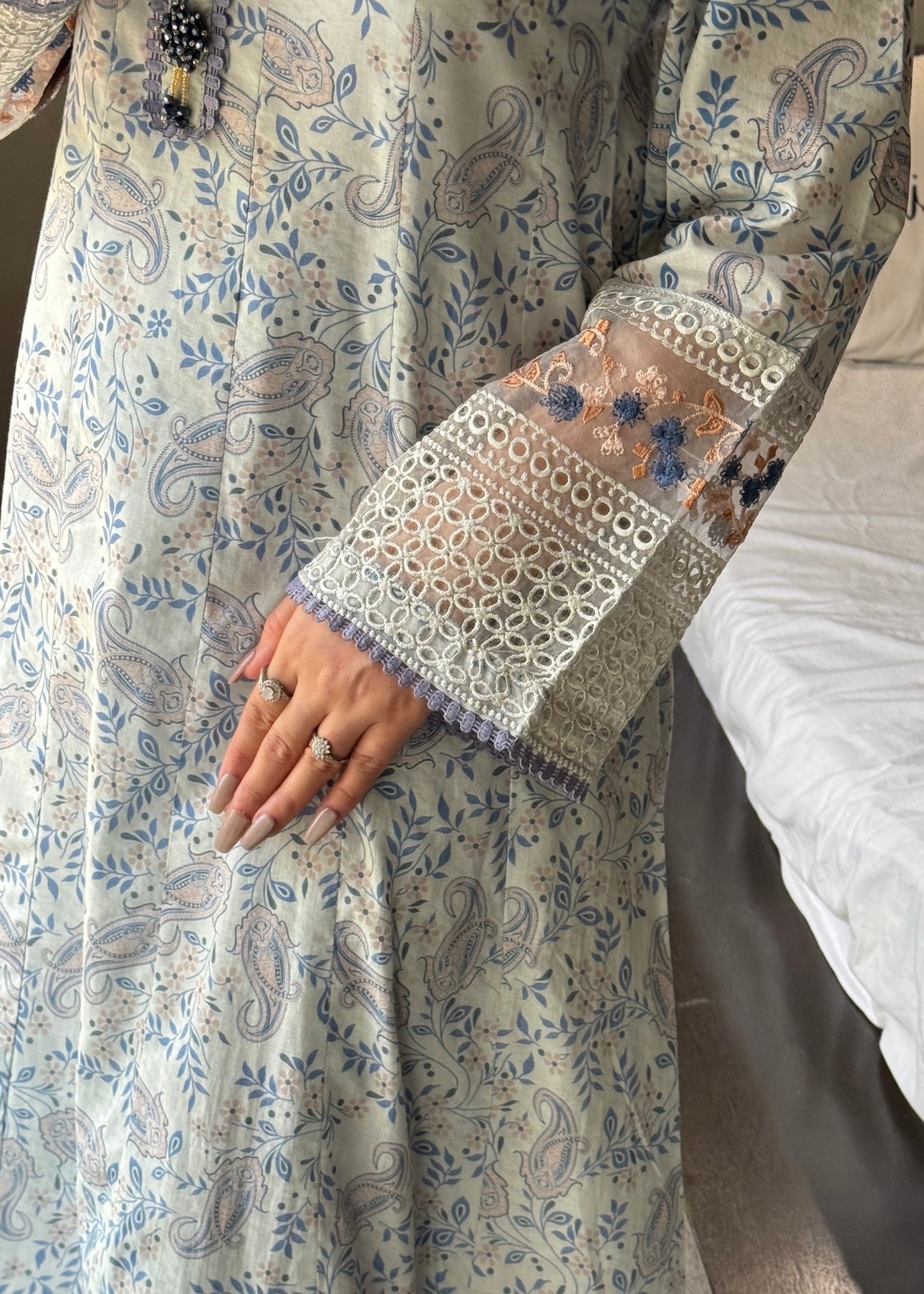 Lawn Blue Bloom Maxi