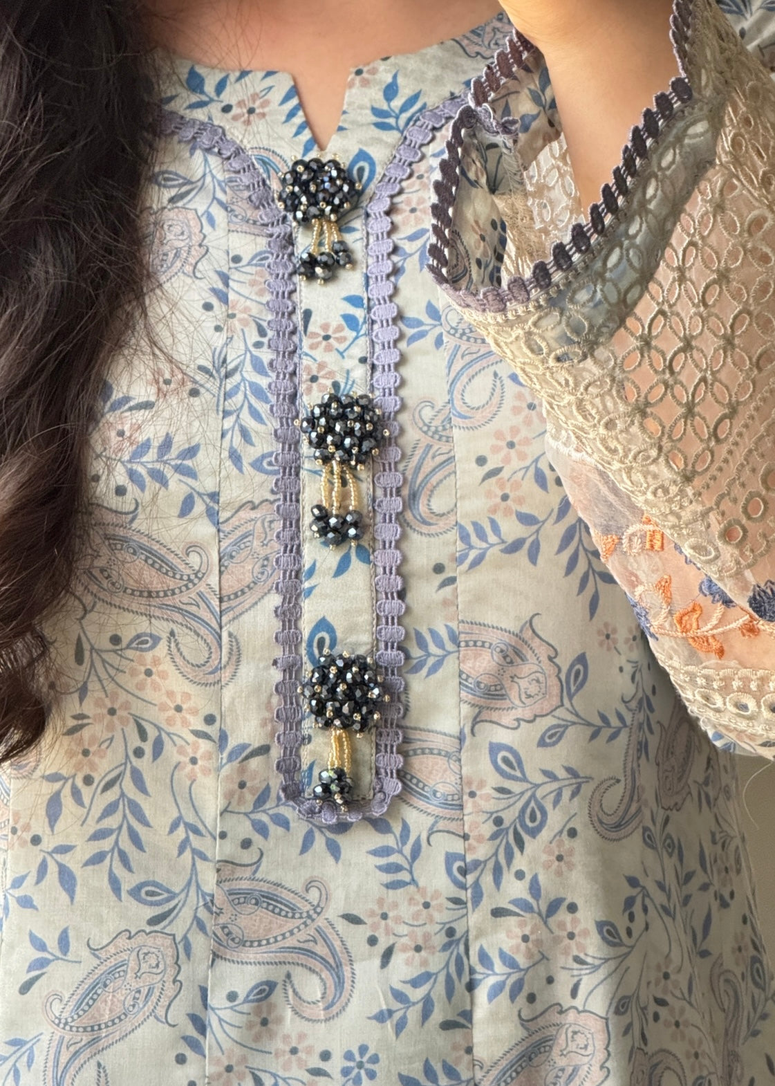 Lawn Blue Bloom Maxi